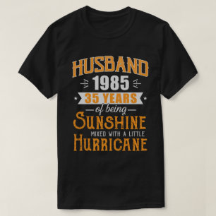 Husband 1985 Geschenk, 35 Jahre Hochzeit T-Shirt