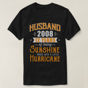 Husband 2008 Geschenk, 12 Jahre Hochzeit T-Shirt