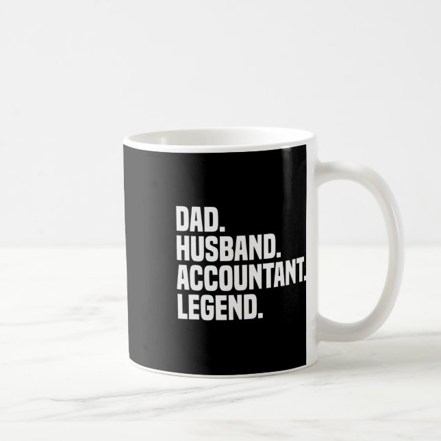 Husband Accountant Legend Accounting Tax Accountan Kaffeetasse (Rechts)