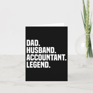 Husband Accountant Legend Accounting Tax Accountan Karte