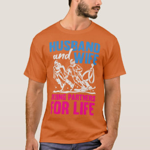 Husband And Wife Skiing Partners For Life  T-Shirt