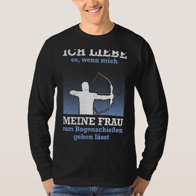 Husband Archer Vater Archery Men T-Shirt (Vorderseite)