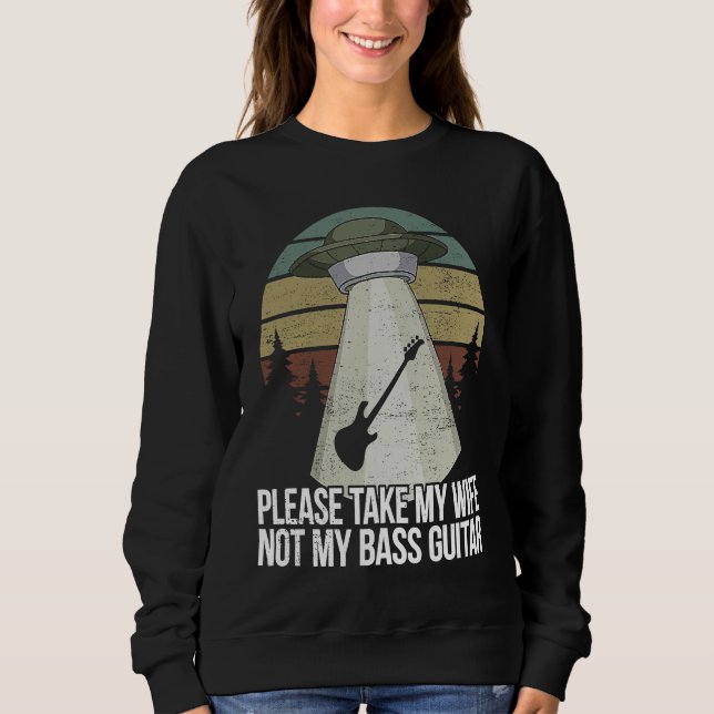 Husband Bass Player Bassist Sweatshirt (Vorderseite)