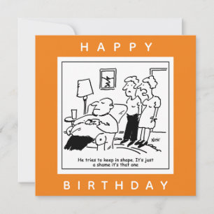 Husband Behalte gerne im Shape-Cartoon Karte