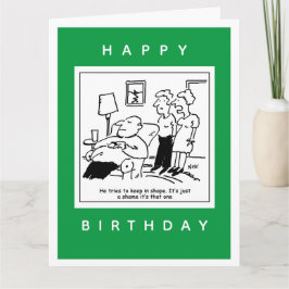 Husband behalte gerne in Form Cartoon Karte