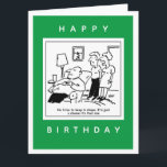 Husband behalte gerne in Form Cartoon Karte<br><div class="desc">Ehefrau sagt ihrem Freund,  dass ihr Mann "versucht,  in Form behalten - es ist schade,  dass es diese ist".</div>