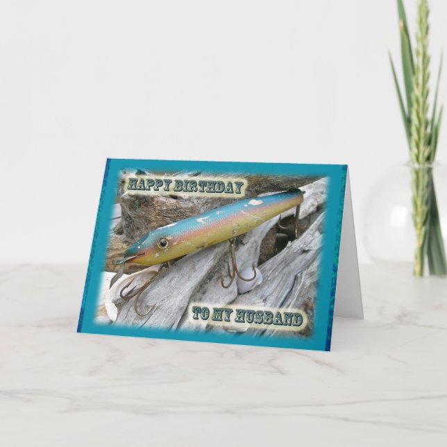 Husband Birthday Point Jude Cape Codder Lure Karte (Vorderseite)