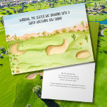 Husband, Birthday Wüste Golf Course Aquarell Karte<br><div class="desc">Diese handbemalte Aquarellfarbe ist ein Golfplatz in der Wüste zum Geburtstag für Ihren Mann, der mit einem kleinen Spaß kommt.</div>