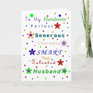 Husband Compliments, Happy Birthday! Karte
