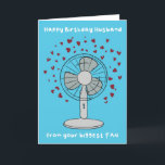 Husband Contemporary Biggest Fan Pub Birthday Card Karte<br><div class="desc">Niedliche und zeitgenössische Geburtstagskarte Ehemann Fanpun-Karte. Exklusives Design für die Marke Green Elephant Cards.</div>