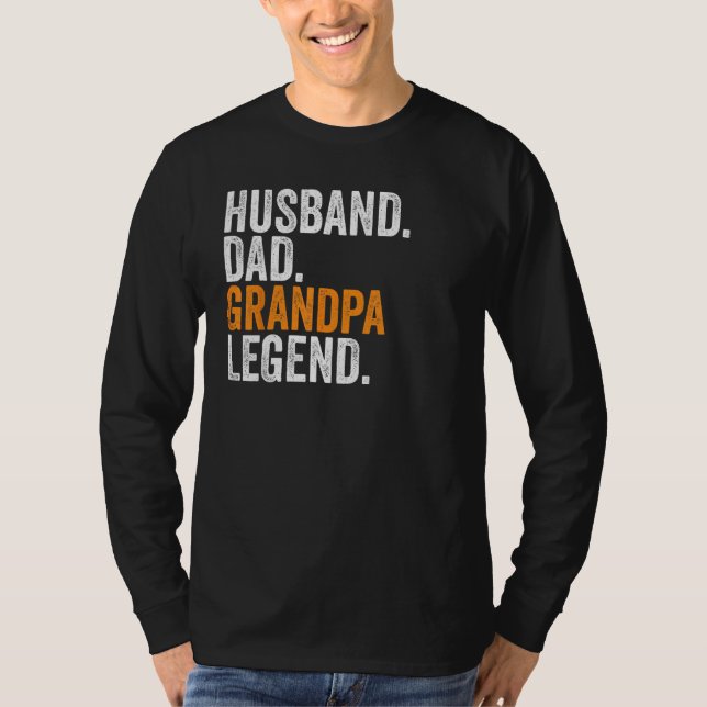 Husband Dad Grandpa Legend  Occupation Office T-Shirt (Vorderseite)