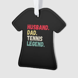 Husband dad Tennis Legende Vintage Karten Weihnach Ornament