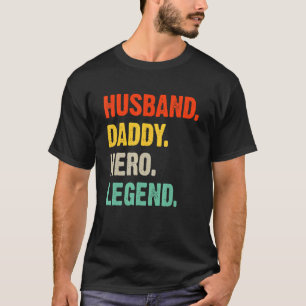 Husband Daddy Hero Legend Vatertag Papa Bestes T-Shirt