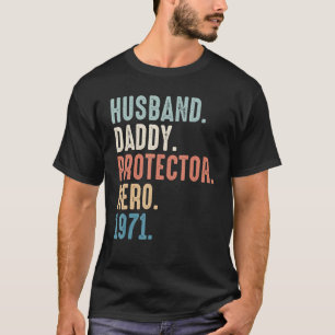 Husband Daddy Protector Hero Bester Vater seit 197 T-Shirt