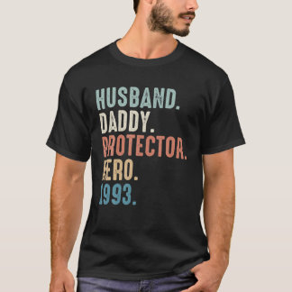 Husband Daddy Protector Hero Bestes Vater Geschenk T-Shirt