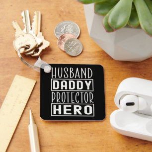 Husband Daddy Protector Hero Veteran Vater Schlüsselanhänger