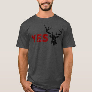 Husband DEER YES Sehr geehrte Jagd Pun Happy Ehefr T-Shirt