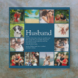 Husband Definition 12 Foto Moderner Spaß Blau Künstlicher Leinwanddruck<br><div class="desc">Personalisieren Sie mit 12 Lieblings-Fotos und personalisierten Texten für Ihren Ehemann,  um ein einzigartiges Geschenk für Geburtstage,  Jahrestage,  Hochzeiten,  Weihnachten oder jeden Tag,  den Sie gewollt,  um zu zeigen,  wie viel er für Sie bedeutet. Eine perfekte Art,  ihm zu zeigen,  wie phantastisch er jeden Tag ist. Entwickelt von Thisisnotme©</div>