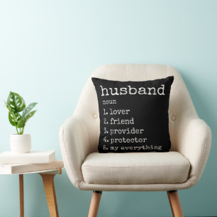 Husband Definition Jubiläum Geschenkkissen   Schwa Kissen