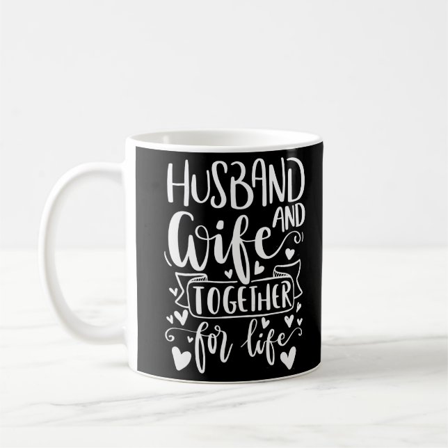 Husband & Ehefrau gemeinsam für Life Custom Ehefra Kaffeetasse (Links)