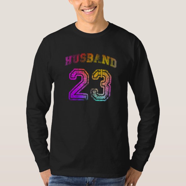 Husband Engagement Party Husband Matching 2023 Hon T-Shirt (Vorderseite)