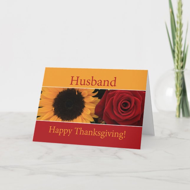 Husband-Erntedank Feiertagskarte (Vorderseite)