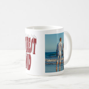 Husband-Foto mit bordeauxfarbenem Text Kaffeetasse