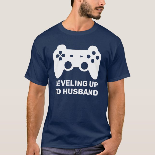 Husband | Funny Wedding Gamer T-Shirt (Vorderseite)