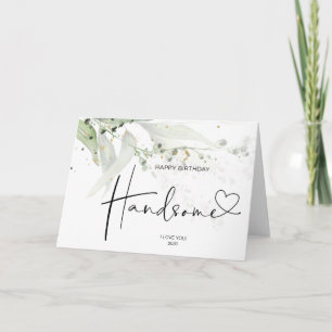 Husband Gift Happy Birthday Handsome Liebe Karte