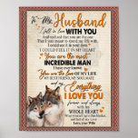 Husband Gift | Letter To My Husband From Wife Poster<br><div class="desc">Husband Gifts | To My Husband I Fell In Love With You And My Everything I Love You Love From Husband</div>