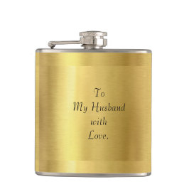 Husband Gold Flask Flachmann