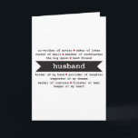 Husband Happy Birthday Card // Adjektive beschreib Karte<br><div class="desc">Was für eine bessere Art,  deinen Mann zum Geburtstag zu schenken,  als ihm alles zu erzählen,  was an ihm großartig ist!</div>