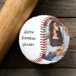 Husband Happy Birthday Fotos Baseball<br><div class="desc">Feiern Sie mit diesem personalisierten "All Star Husband" Baseball den besten Mann, der je ein Baseballfan ist. Personalisieren Sie mit zwei Fotografien (schneiden Sie mit dem Thema in der Mitte vor dem Hochladen für das beste Ergebnis), und passen Sie "Happy Birthday" mit seinem Alter, wenn gewünscht. Sie können auch Ihren...</div>