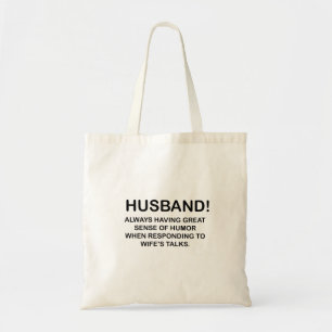 Husband Hubby Quote Funny Husband Tragetasche