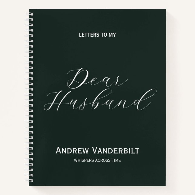 Husband im Heaven Memorial Journal Notizbuch (Vorderseite)