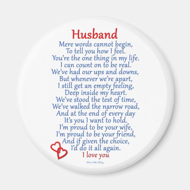 Husband-Liebe Magnet (Vorne)