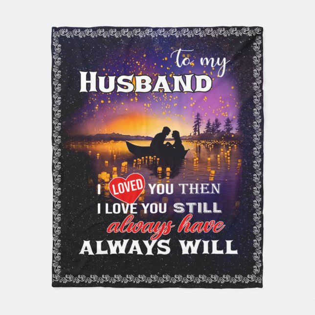 Husband Lovers | Zu meinem Mann liebte ich dich Fleecedecke (Vorderseite)