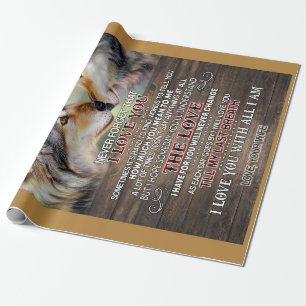 Husband Lovers Zu meinem Mann liebte ich dich Geschenkpapier