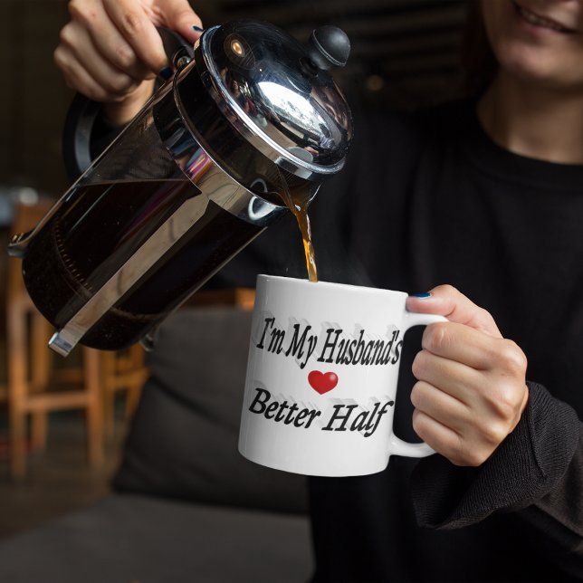 Husband lustig Zitat schwarzen Text Jumbo-Tasse (Von Creator hochgeladen)