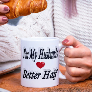Husband lustig Zitat schwarzen Text Kaffeetasse