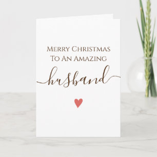 Husband Merry Chirstmas Card Karte