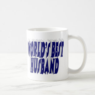 Husband mit dunkelblauem Halbtext Kaffeetasse