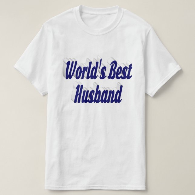 Husband mit dunkelblauem T - Shirt (Design vorne)