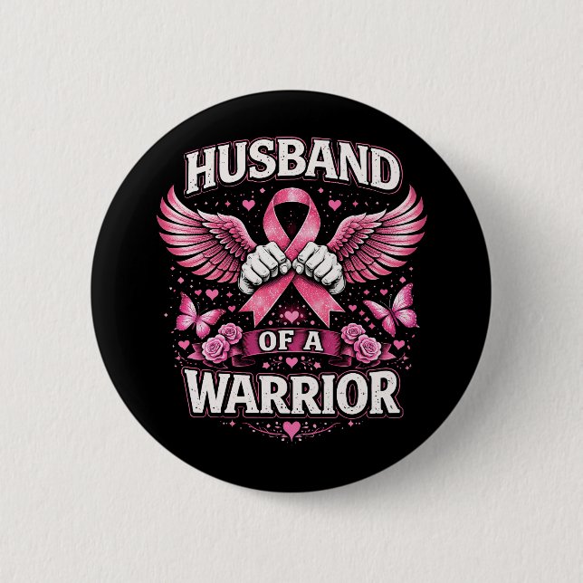 Husband of a Warrior Button (Vorderseite)