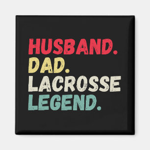 Husband Papa Lacrosse Legende Retro Vintag lustig Magnet