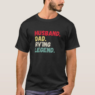 Husband Papa rv'ing Legende Camper Retro Vintag T-Shirt