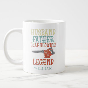 Husband Pater Leaf Blower Legende Personalisiert Jumbo-Tasse