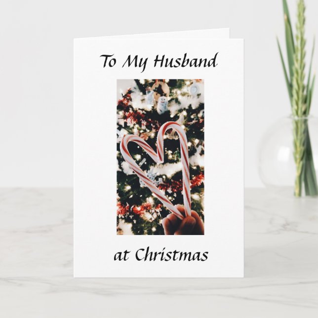"HUSBAND" SIE BRINGEN MIR ***JOY*** FEIERTAGSKARTE (Vorderseite)