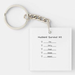 Husband Survival Kit niedlich Schlüsselanhänger