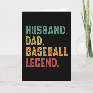 Husband Vater Baseball Legend Sports Karte